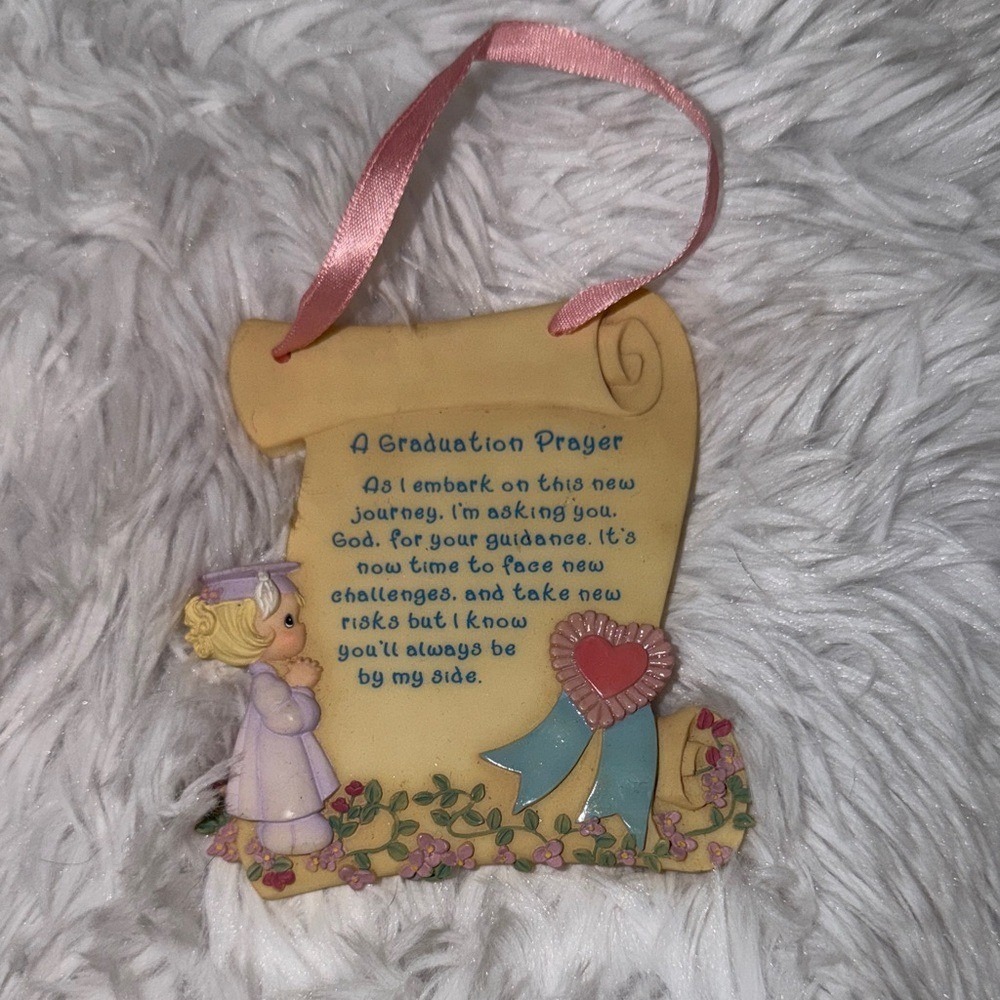 Precious Moments 2000‎ A Graduation Prayer Scroll Plaque Ornament 787434 Enesco